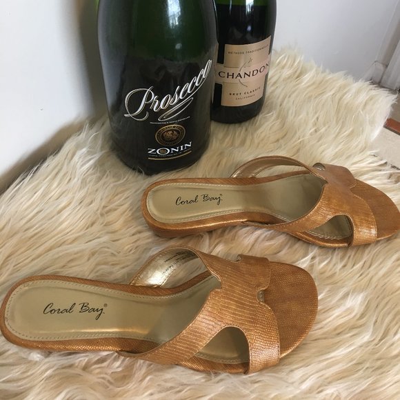 Coral Bay Shoes - Coral Bay Gold Sandals